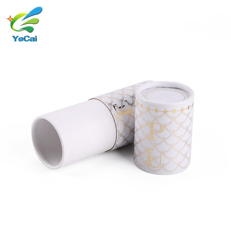 Custom printed cardboard tube round perfume packaging box cosmetics paper tube