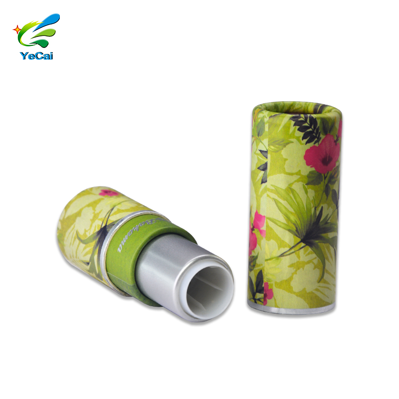 biodegradable empty cardboard lip balm tube kraft paper cosmetic lipstick tube