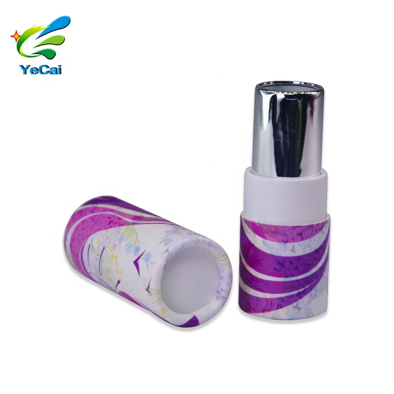 eco friendly lipstick paper tube carboard cosmetic tube packaging lip balm container