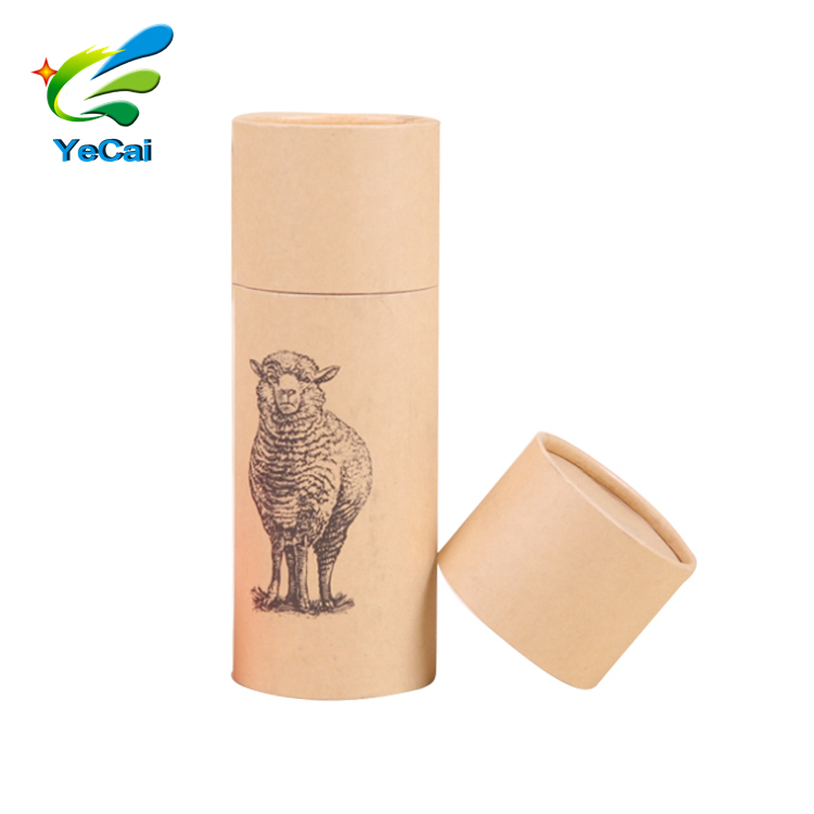 private label scarf packing box long cylinder paper tube packaging for packable hats