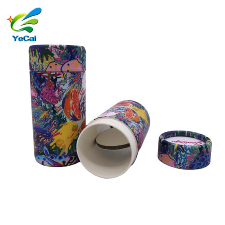eco friendly cardboard container kraft push up paper tube deodorant stick packaging tube