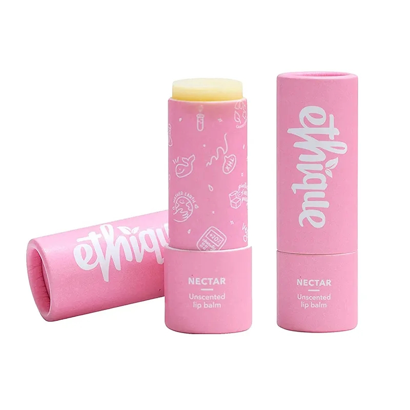 Biodegradable Cylinder Paper Push Up Tubes for Lip Balm lipstick