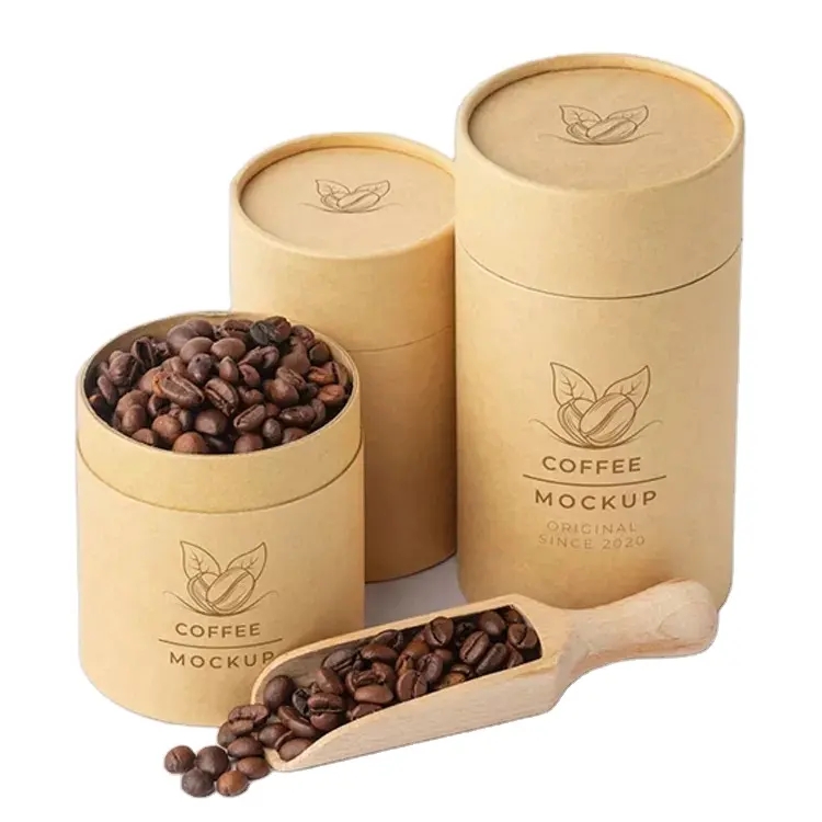 Food grade Coffee Paper Tube Packaging For Tea Package