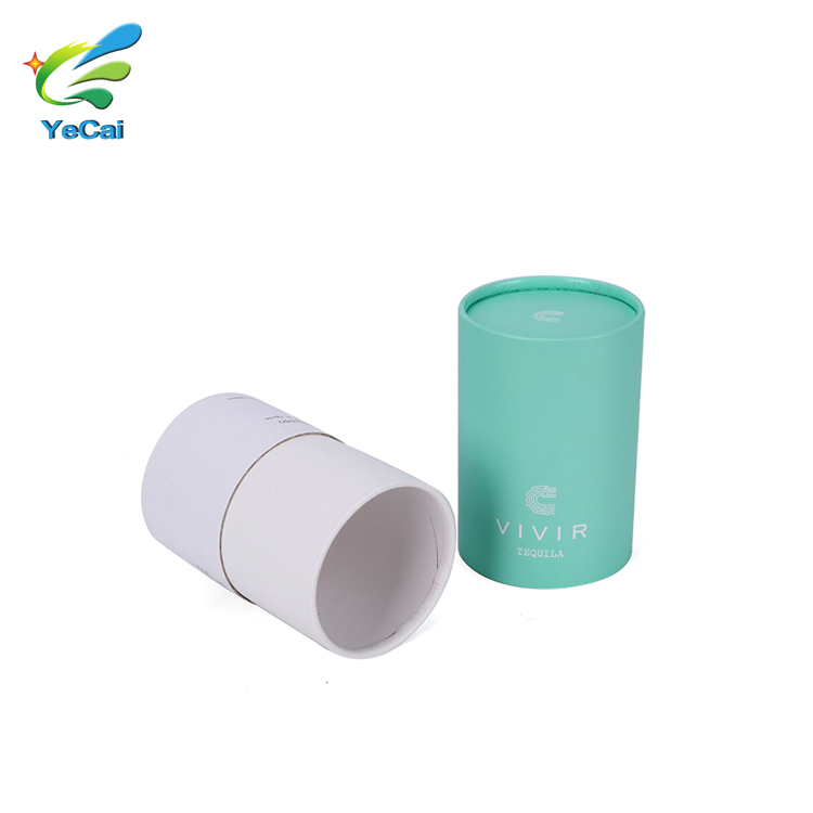 Custom Recycled Printed Cosmetic Paper Tube Box Packaging With Logo Printing 