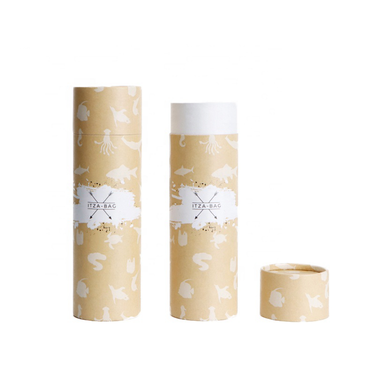 round kraft paper box/ cylinder craft paper round kraft paper tube packaging 