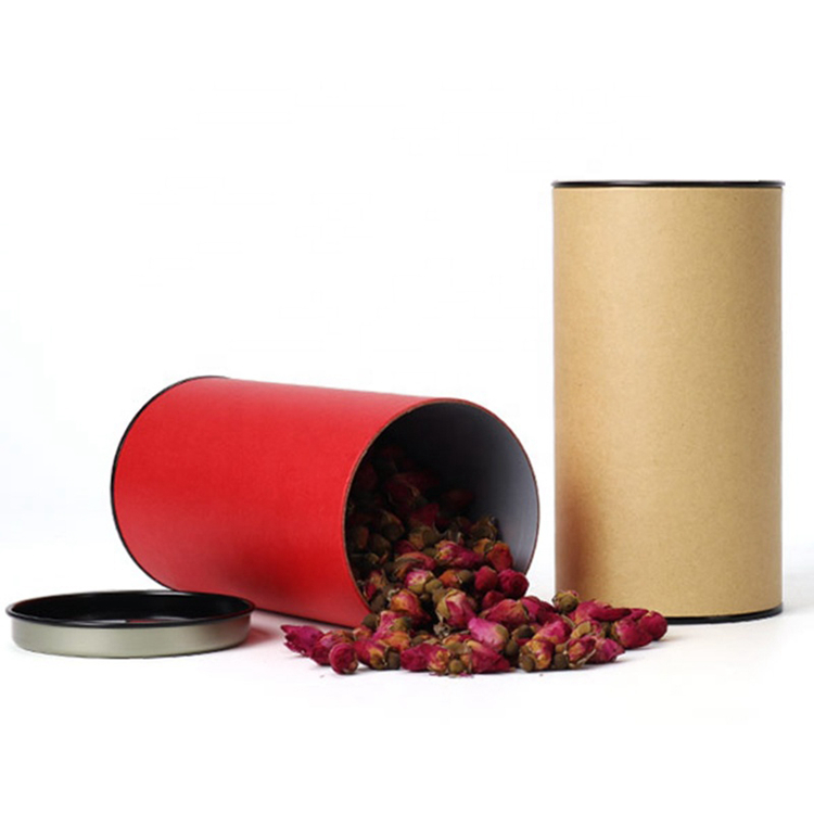 Wholesale Cardboard Cylinder Rose Gift Packaging Pink Paper Tube Lid Luxury Round Flower Box With Custom Logo