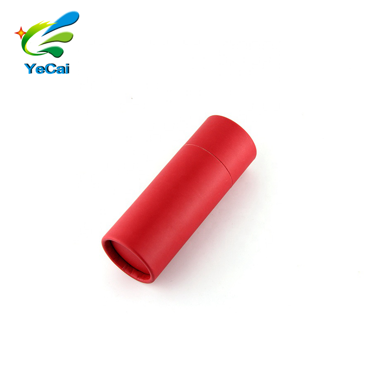 Paper tube with top lid with biodegradable cardboard paper tube with white cardboard inner core