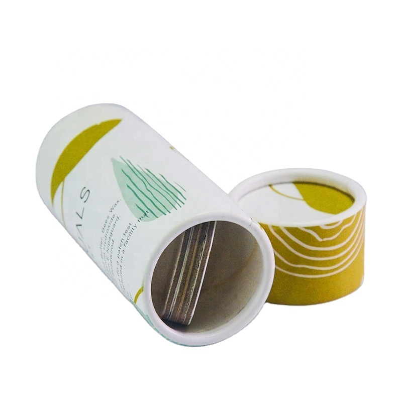 custom size push up cardboard tube deodorant packaging tubes lip balm paper tube