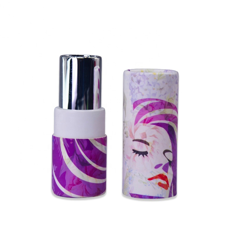 eco friendly lipstick paper tube carboard cosmetic tube packaging lip balm container