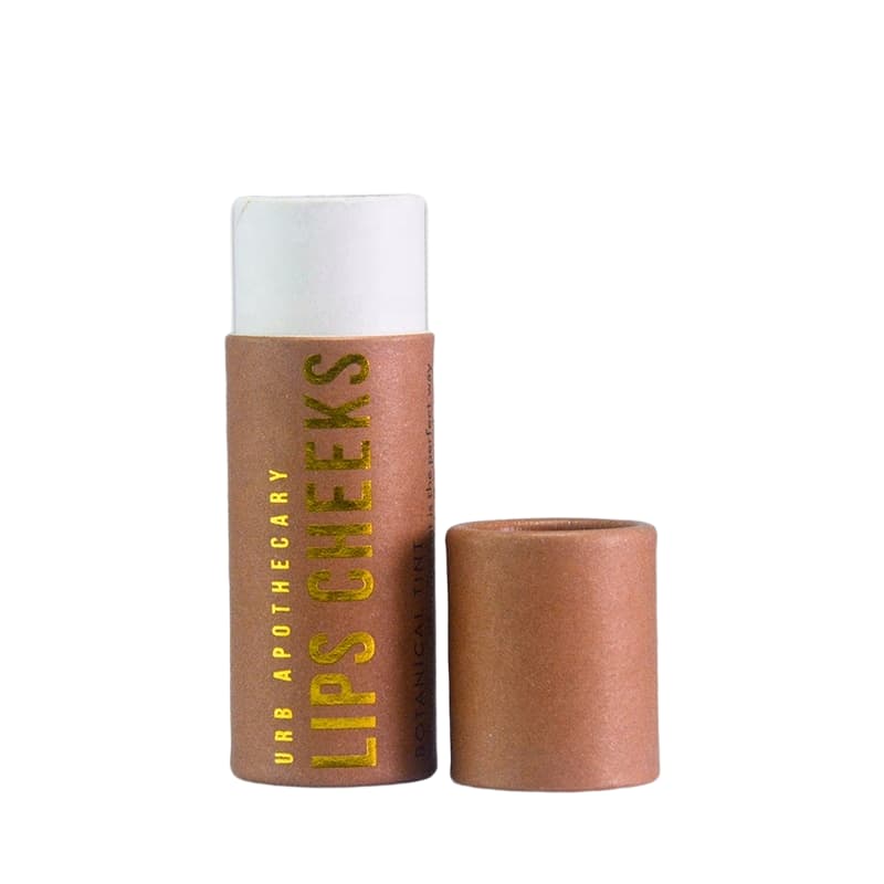 0.3oz lip balm white kraft paper tube lips cheeks stick container