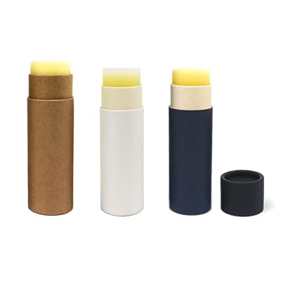 lip balm tubes natural cosmetic deodorant push up paper tube muscle joint salve tubes
