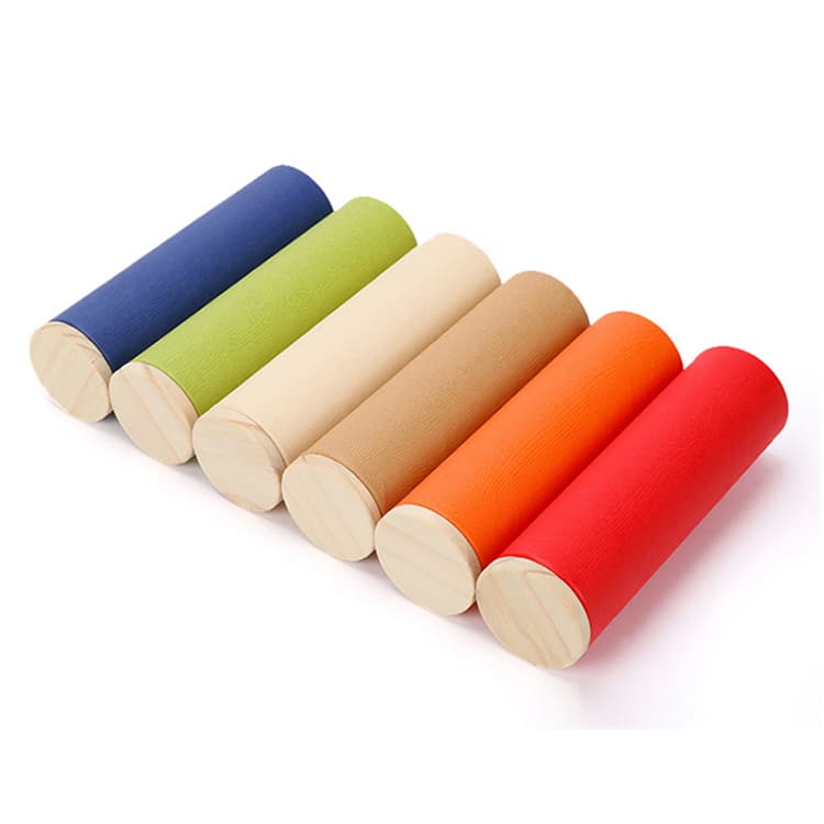 biodegradable spice box tea packaging tube with wooden lid