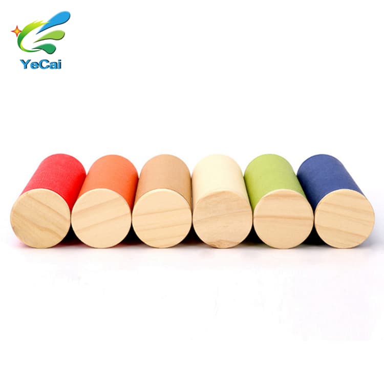 biodegradable spice box tea packaging tube with wooden lid
