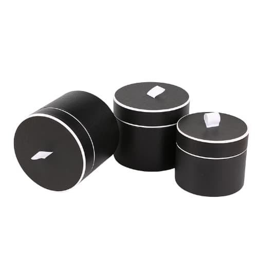 biodegradable plain paper box matt black cardboard tubes