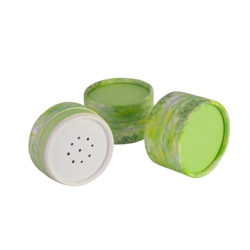 eco friendly cosmetic powder packaging loose powder jar with sifter lid