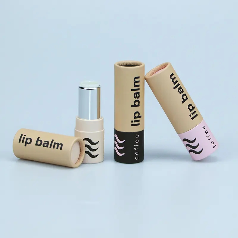 Customized Cardboard Containers Lip balm Packaging Paper Tube